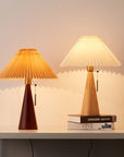 Wooden Pleat Table Lamp