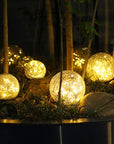 Crackle Sphere Solar Light