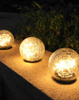 Crackle Sphere Solar Light