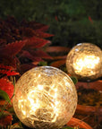 Crackle Sphere Solar Light