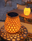 Woven Solar Lantern Light