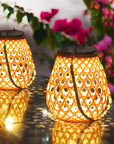 Woven Solar Lantern Light