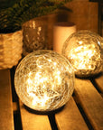 Crackle Sphere Solar Light