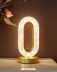 Crystal Infinity Table Lamp