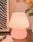 Swirl Glow Glass Lamp