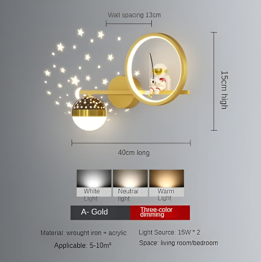 Astronaut Orbit Wall Lamp