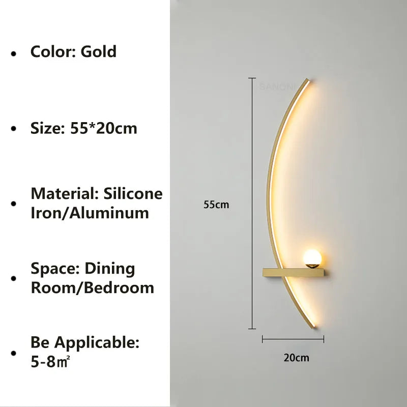 Ethereal Curve Wall Light