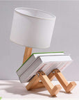 Articulated Wooden Table Lamp