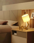 Articulated Wooden Table Lamp