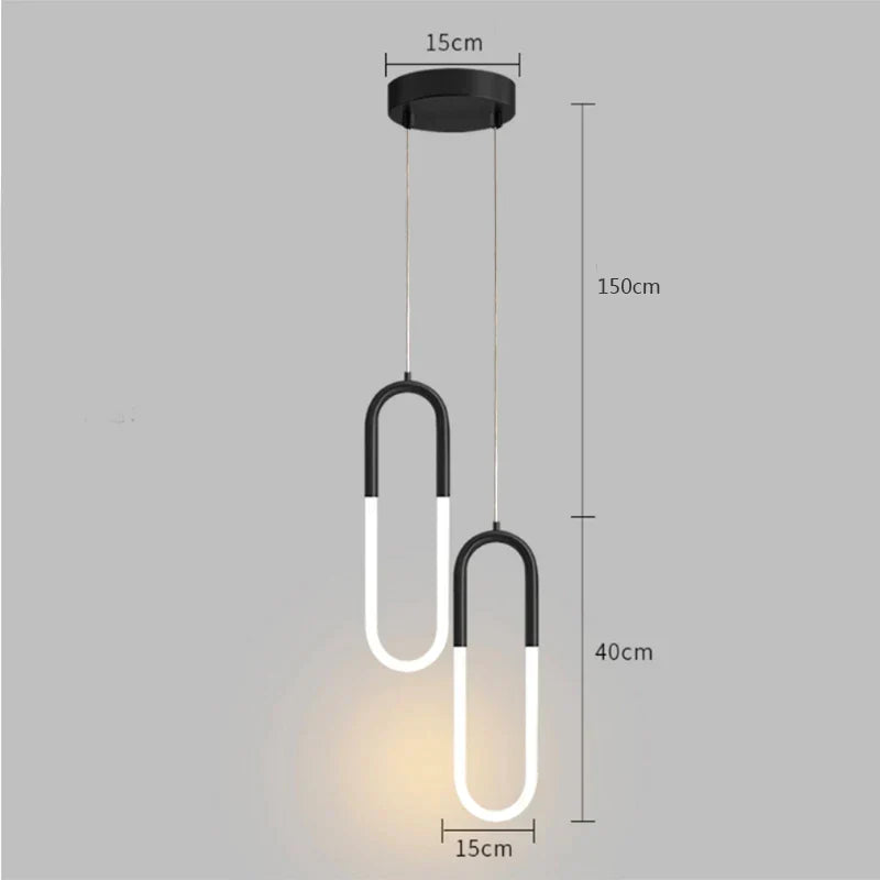 Minimalistisches Lichtbogenanhänger Licht