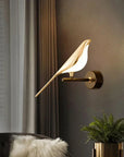 Perched Bird Wall Lamp