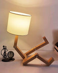 Articulated Wooden Table Lamp