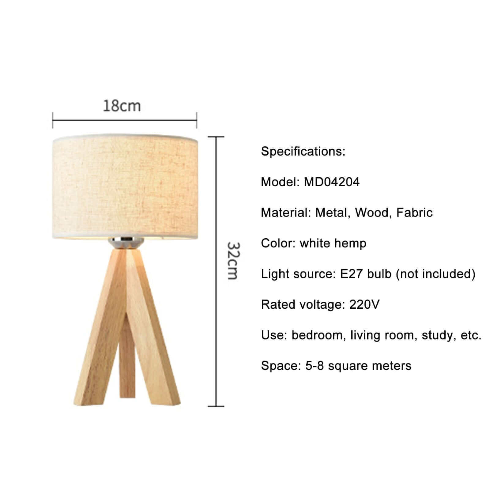 Tripod Elegance Table Lamp