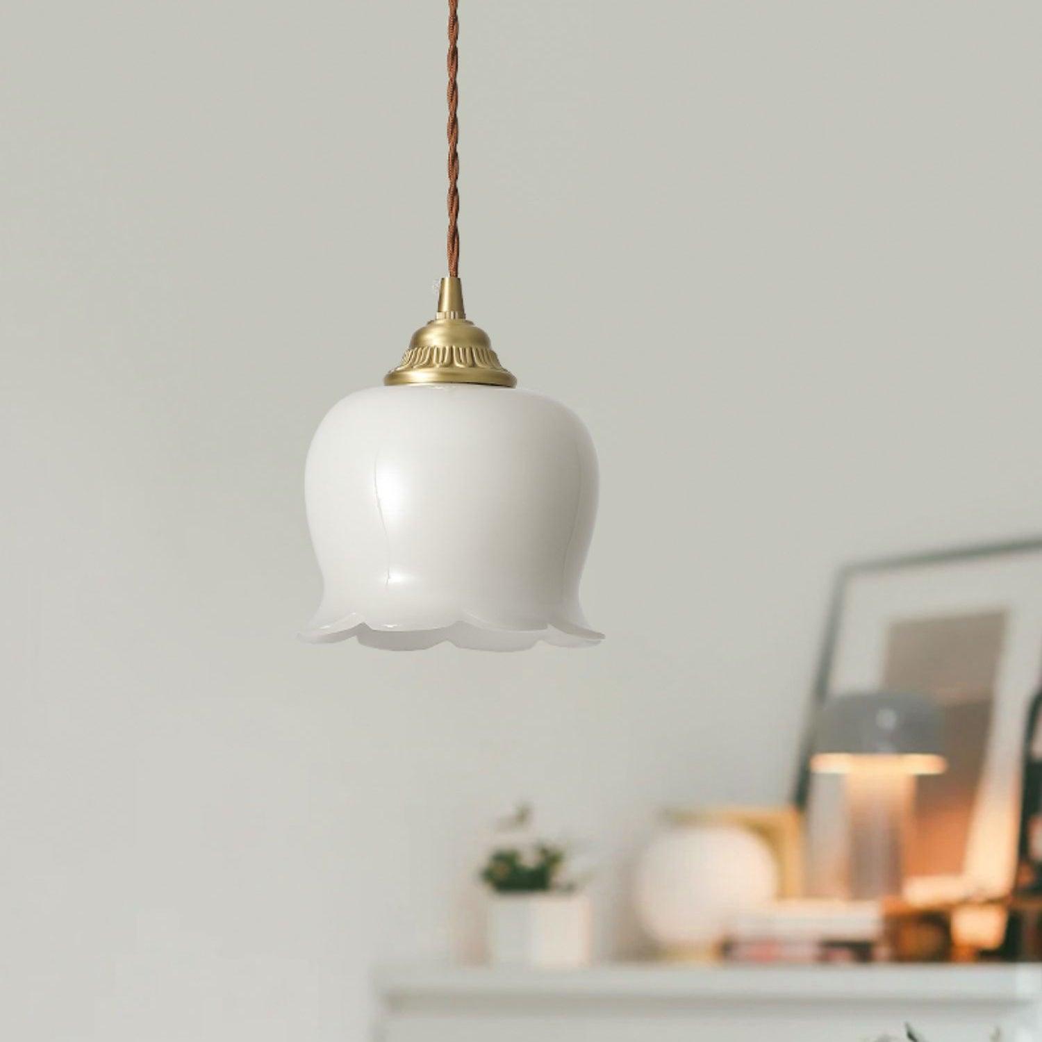 Vintage Floral Pendant Light