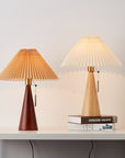 Wooden Pleat Table Lamp