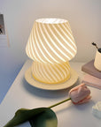 Swirl Glow Glass Lamp