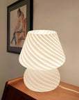 Swirl Glow Glass Lamp