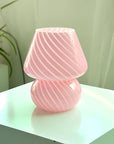 Swirl Glow Glass Lamp