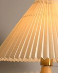 Wooden Pleat Table Lamp