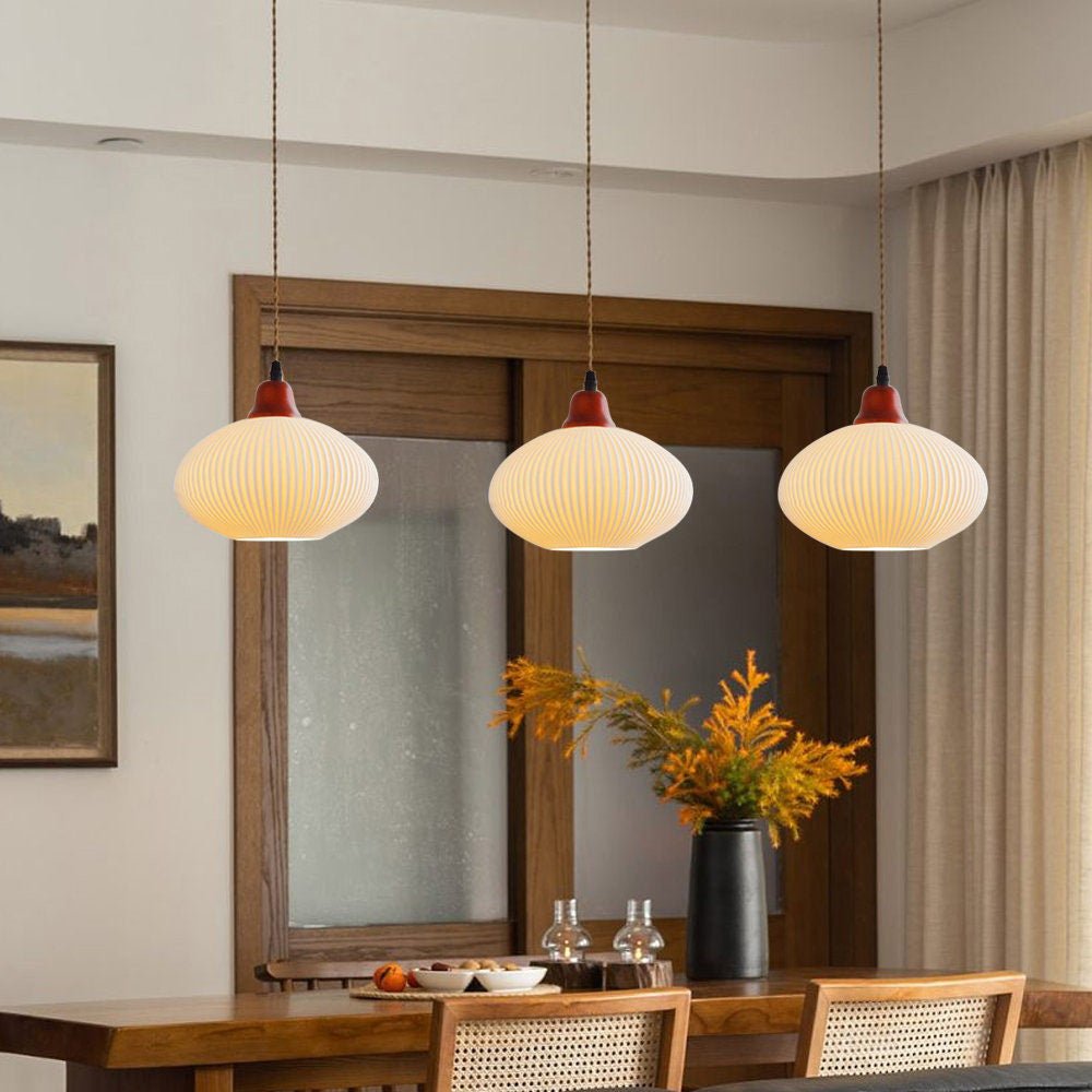 Textured Ceramic Pendant Light