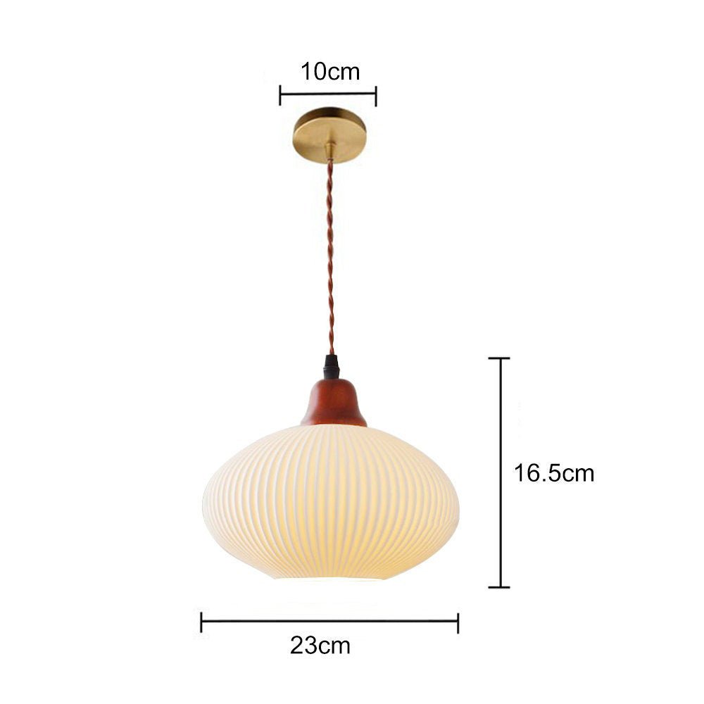 Textured Ceramic Pendant Light