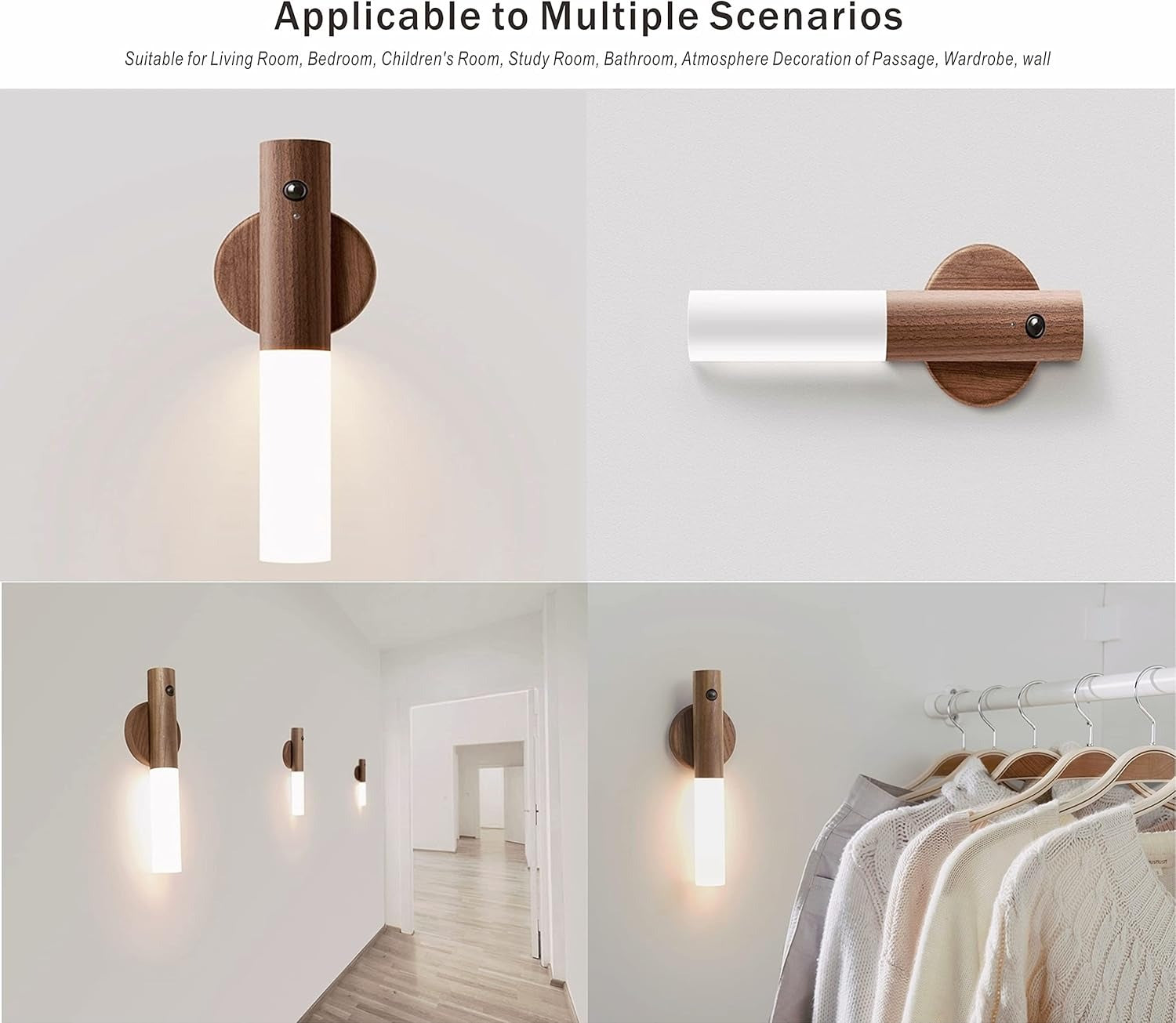 Sleek Wooden Wall Light