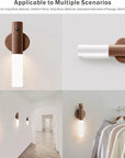 Sleek Wooden Wall Light