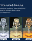 Crystal Diamond Table Lamp