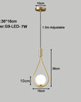 Tränenhalo -Anhängerlampe