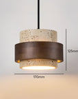 Textured Stone Pendant Light