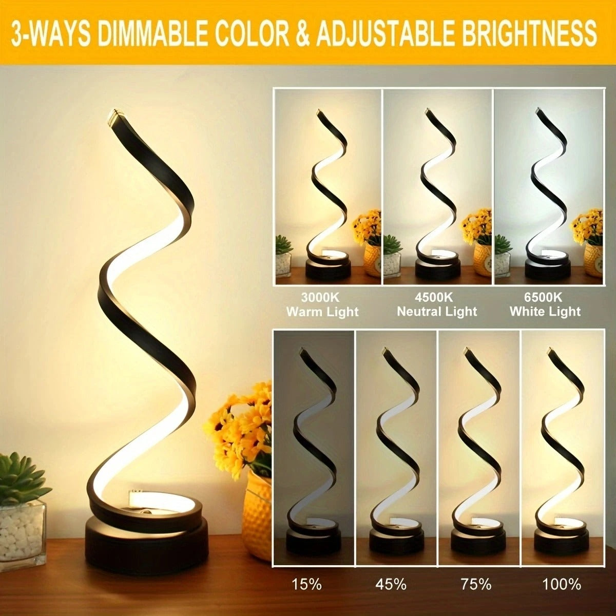 Spiral Glow Table Lamp