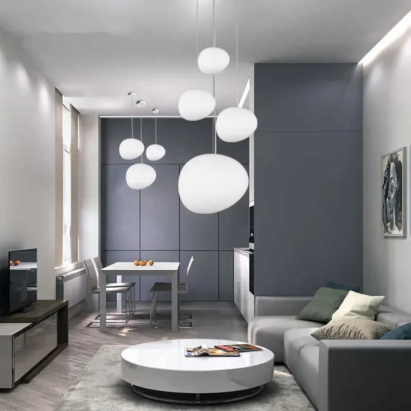 Modern Pebble Pendant Light