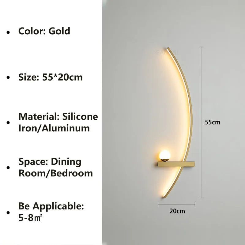 Ethereal Curve Wall Light